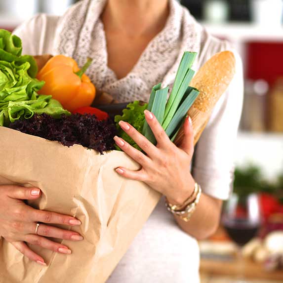 Service gestion courses : réception de courses